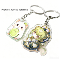 Vente en gros HYX AK13 Porte-clés en acrylique transparent de forme irrégulière, style mode, anneaux, pendentifs colorés transparents, breloques DIY
