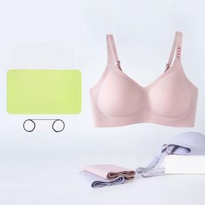 <span class=keywords><strong>Reggiseno</strong></span> da <span class=keywords><strong>Allattamento</strong></span> alla Moda, Morbido e Confortevole, <span class=keywords><strong>Nero</strong></span> Tinta Unita, Sexy in Pizzo, Senza Ferretto, Traspirante, con Clip e Imbottiture Rimovibili - Product Image 3