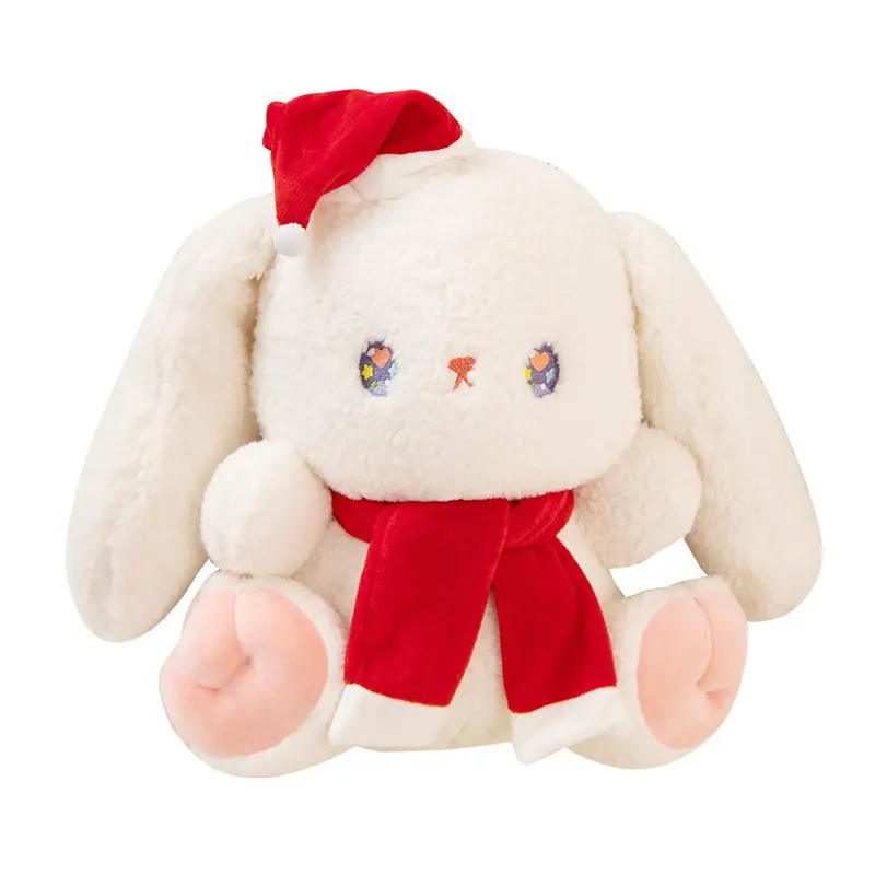 Schattige Zachte Bunny Knuffel Plushie Lange Oor Kerst Pluche Speelgoed Peluches Konijn Paaskonijn