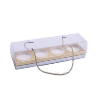 Boîte d'emballage de rouleau à gâteau portable transparent en plastique personnalisé Boîte de cuisson de rouleau suisse de mousse de jaune d'oeuf pour dessert