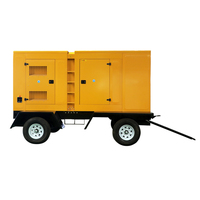 Générateur diesel silencieux Shandong Comler 20 kW avec remorque mobile ATS triphasé 4 fils alternateur 100 % cuivre certifié CE