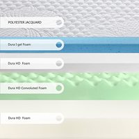 Druckentlastende Kühlende Gel-Memory-Foam-Matratze Komplettes Schaumstoff-Bettset Möbel Hochdichte PU-Schaumstoffmatratzen