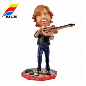 Wholesale OEM personalized musician bobblehead anime resin figure