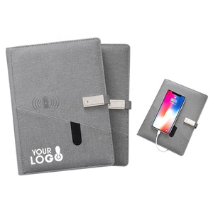 Juegos de regalos de negocios para Notebook, cargador inalámbrico con logotipo personalizado, multifuncional, con Banco de energía de 8000mAh, regalo promocional - Product Image 1