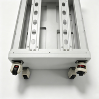 Batterie de stockage d'énergie domestique au phosphate de fer et de lithium 48V 314Ah, 15KWh, avec roues, station d'énergie solaire pour réseau électrique domestique
