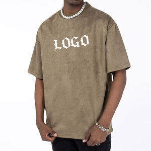 Koszulki-Camiseta de algodón para hombre, ropa de tendencia de lujo, guapo, venta al por mayor, gruesa, 2023 - Product Image 4