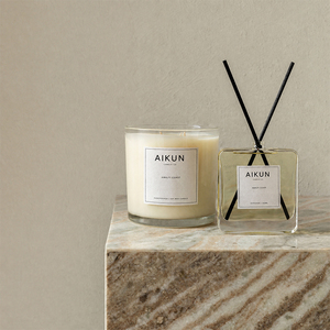 AIKUN - Juego de Velas Aromáticas sin Llama para Decoración del Hogar, Marca Privada, Cera de Soja, Difusor de Varillas, Caja de Regalo para Aromaterapia - Product Image 3
