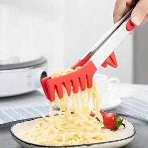 Pince alimentaire en silicone en forme de griffe de 9 pouces en acier inoxydable, idéale pour le pain, le barbecue, les steaks, les spaghettis et les pâtes – Vente chaude - Product Image 6