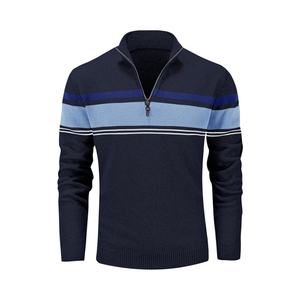 Maglione Polo con stampa <span class=keywords><strong>Golf</strong></span> da uomo a manica lunga con scollo a V in maglia per autunno inverno - Product Image 1