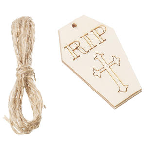 10 Piezas de Adornos Colgantes de Madera Hechos a Mano para Halloween, Graduación, Acción de Gracias, Decoración de Paredes y Puertas, Artículos para Fiestas - Product Image 2