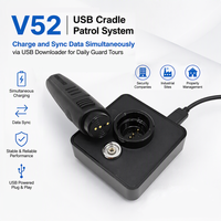 Bâton de patrouille RFID V52 125KHz, lecture de 120 000 enregistrements, stockage sans fil, synchronisation cloud WiFi, interface Pogo-pin