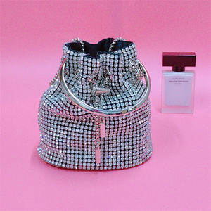 Luxury <b>Silver</b> Bucket Bag Waterproof Shoulder Bags for Women Glitter <b>Clutch</b> Bag for Ladies - Product Image 2