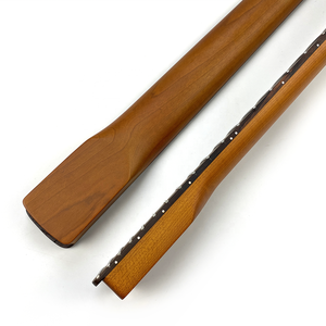 बाएं हाथ 22 झल्लाहट 9.5 इंच त्रिज्या अनुसूचित जनजाति में rosewood कीबोर्ड के साथ भुना हुआ मेपल इलेक्ट्रिक गिटार गर्दन साटन - Product Image 2