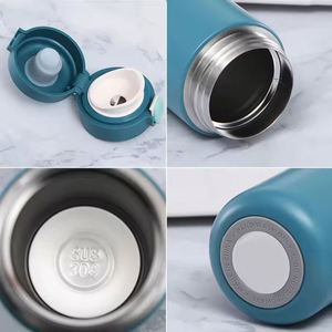 Promotional 304 Stainless Steel Bounce <b>Cover</b> Pea Double-Layer Vacuum Intelligent Insulated Cup Customized Logo Gift - Product Image 2