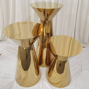 2022 Gold Metal <strong>Pedestals</strong> Baby Shower Decor <strong>Flower</strong> Cake Display Table Plinth <strong>Stand</strong> <strong>for</strong> Wedding Party - Product Image 4