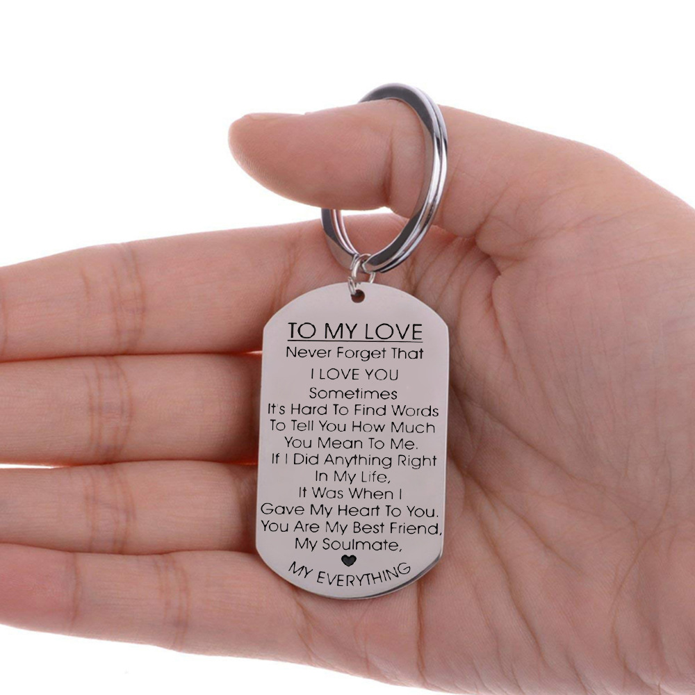 HULALA Portachiavi Divertente Con Scritta I Love You, Regalo Di San