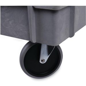 Chariot utilitaire gris à deux étagères de 40 po x 24 po - Product Image 2