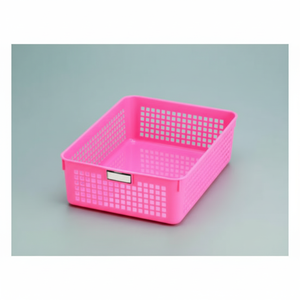 Cesto portaoggetti orizzontale nome Inomata B5 in colore rosa - Product Image 1