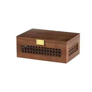 Walnut màu trang trí mây rắn nắp gỗ lưu niệm lưu trữ hộp - Product Image 1