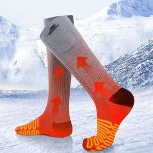 Fabrika toptan Unisex yıkanabilir şarj edilebilir isıtmalı çorap moda elektrikli isıtmalı termal çorap spor çorap açık kayak için - Product Image 1