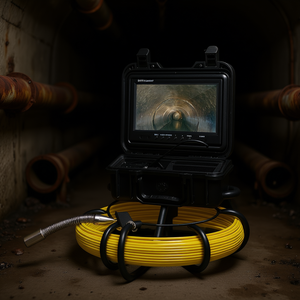 Caméra d'inspection de canalisation D0100HPFH57, écran 9 pouces 720p, portée de 164 pieds avec fonction d'enregistrement et stockage sur carte mémoire - Product Image 2