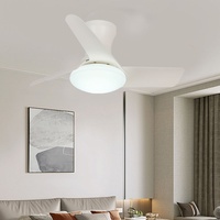 Ventilateur de plafond intelligent ultra-mince à fréquence variable pour chambre à coucher, avec lumière à spectre complet, compatible Tmall, modèle 89006
