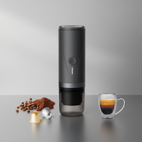 Cafetière électrique compacte et portable avec réservoir d'eau de 80 ml, fonctionnement automatique à une touche, alimentée par batterie, pour la maison et le bureau