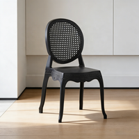 Chaises Windsor en plastique de luxe au design moderne de haute qualité, chaise de restaurant en plastique, mobilier de salle à manger commercial
