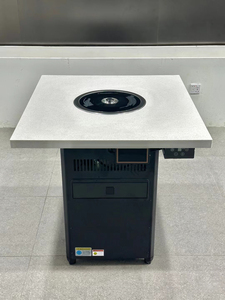 Mesa de Parrilla Coreana para Barbacoa sin Humo con Superficie de Mármol y Purificación de Aire Autolimpiante, No Requiere Ducto de Extracción, Uso Comercial - Product Image 2