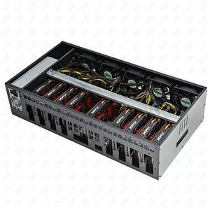 X79 Rig chasis case Server case <span class=keywords><strong>GPU</strong></span> 9 Card chasis con tarjetas gráficas RTX 3060M con 2500W PSU Mute Rig frame case - Product Image 6