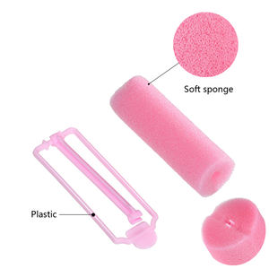 Venta al por mayor 12 Uds amarillo azul Rosa pelo herramientas rodillo de pelo rizador de <span class=keywords><strong>espuma</strong></span> rodillo de esponja para cabello salón de peluquería - Product Image 3