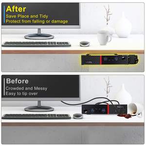 ขายึดสำหรับติดตั้งระบบ <span class=keywords><strong>Lenovo</strong></span> ขนาดเล็ก VESA เมาท์ PC ขนาดเล็กสำหรับคอมพิวเตอร์ตั้งโต๊ะขนาดเล็ก M600 M700 <span class=keywords><strong>M700z</strong></span> M710Q - Product Image 4