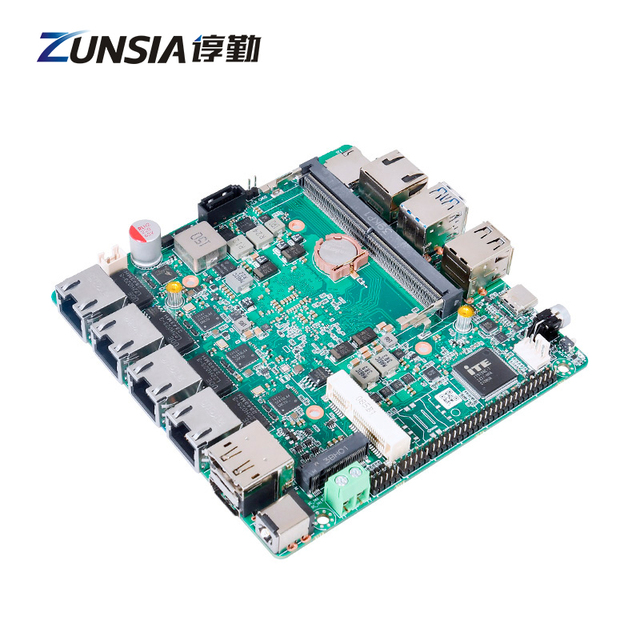 Zunsia 12th Gen Alder Lake N300 N95 N100 PC Motherboard 4*Lan DDR5 WIFI/BT/4G Firewall Router Nano ITX Motherboard with POE