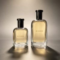 Bouteilles de parfum en verre transparentes de haute qualité, 30 ml, 50 ml, 100 ml, avec couvercle et boîte cadeau