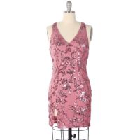 Sexy Party Micro Mini Prom Schlitz Pailletten kleid für Frauen