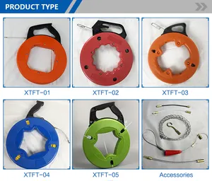 유리 섬유 물고기 테이프 100Ft 전기 케이블 풀러 4mm x 30m 당김 통신 케이블 라인 와이어 당김 도구 용 물고기 테이프 릴