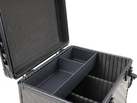 Boîte de toilettage bleue classique à verrou, coffret d'équitation en aluminium, Kits et accessoires de toilettage pour cheval