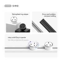 Multiprise murale réglable Gler Brand, rail d'alimentation mobile pour usage domestique mondial