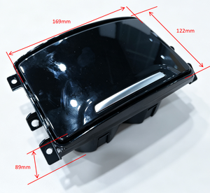 Haomi OEM ODM Portavasos Doble Oculto Abatible ABS para Consola Central 169x122x89mm con Tapa Brillante y Asa Plateada, Montaje Empotrado para Furgoneta, RV, Autobús, 1 Año de Garantía - Product Image 6
