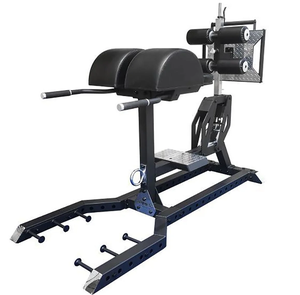 Machine <span class=keywords><strong>GHD</strong></span> (Glute Ham Developer) à charge par <span class=keywords><strong>plaques</strong></span>, réglable, avec système de fixation rapide et supports de sangles, pour entraînement de force commercial en salle de sport - Product Image 2