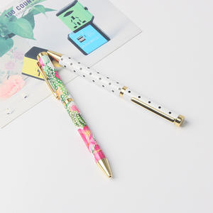 Bolígrafo Promocional con Diseño Floral Personalizado, Impresión Floral por Transferencia de Calor, Bolígrafo de Metal con Punta de Bola - Product Image 5