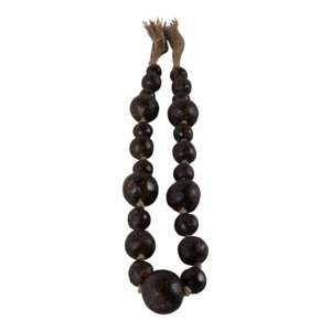 Ghirlanda di perline in terracotta con nappe in iuta per decorazioni domestiche, pezzo d'arredo moderno per scaffali dell'ufficio e tavolini da caffè - Product Image 5