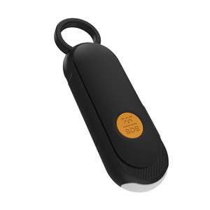 เครื่องติดตาม GPS อัจฉริยะพร้อมปุ่ม SOS แบตเตอรี่แบบชาร์จได้ สีดำ สีขาว สัญญาณเตือนภัยส่วนบุคคลสำหรับกลางแจ้ง เพื่อความปลอดภัยของเด็กและการโทรฉุกเฉิน - Product Image 1