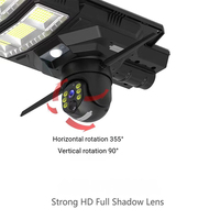 Farola Solar de 600W ABS+PC SMD2835 6000K con Control Remoto y Cámara de Seguridad V380 de 4MP, Garantía de 2 Años