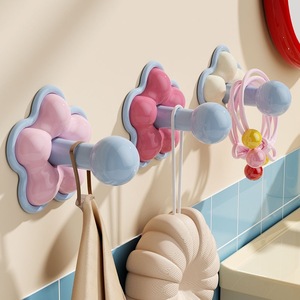 Floral <b>Hooks</b> Heavy Duty <b>Wall</b> Mounted No Drill Kitchen Bathroom Cute Adhesive <b>Hooks</b> For Towels And Accessories - Product Image 1