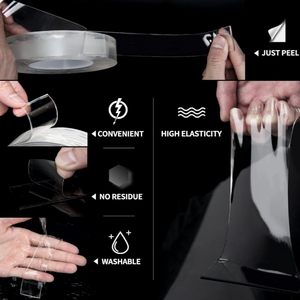 Chất lượng cao giá rẻ giá chết cắt có thể giặt Gel Grip Băng rõ ràng dính dính gắn băng Nano Băng bong bóng Kit - Product Image 3