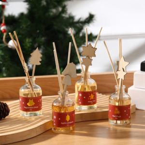 Diffuseur de roseaux d'arôme sans flamme spécifique à Noël en gros pour la décoration de chambre à coucher de parfum volatil de déodorant d'intérieur de ménage - Product Image 1
