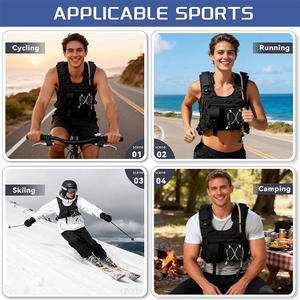 Sac <span class=keywords><strong>de</strong></span> poitrine léger en polyester personnalisé en usine pour le cyclisme, la course, la randonnée, le marathon – Sacoche d'hydratation OEM tendance - Product Image 5