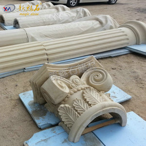 New Magic <b>Stone</b> Grc Roman Columns Outdoor Building Entrance Decorative Pillars Sandstone Imitation - Product Image 4