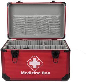 Botiquín de primeros auxilios portátil, caja de botiquín de primeros auxilios quirúrgico para el hogar y viajes - Product Image 3